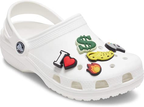Authentic Crocs Shoe Charms Crocs charms are designed specifically by Crocs for Crocs Get the perfect fit for your favorite pair of clogs, sandals, boots, and slippers. . Amazon croc charms